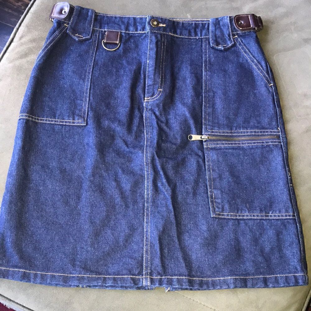 route 66 jean skirt